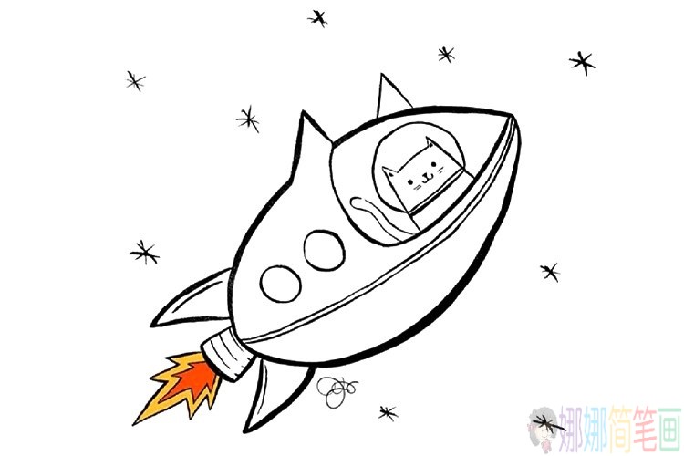 简单可爱的小猫咪儿童画法