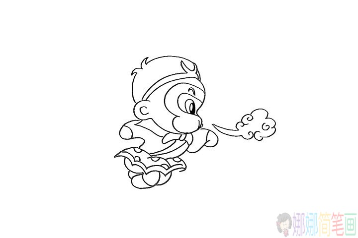 美猴王孙悟空简笔画法步骤