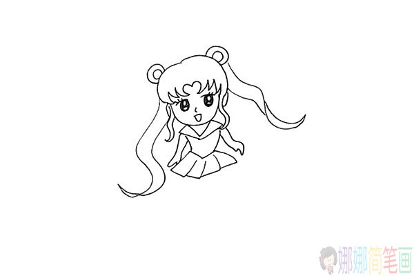 美少女战士简笔画怎么画
