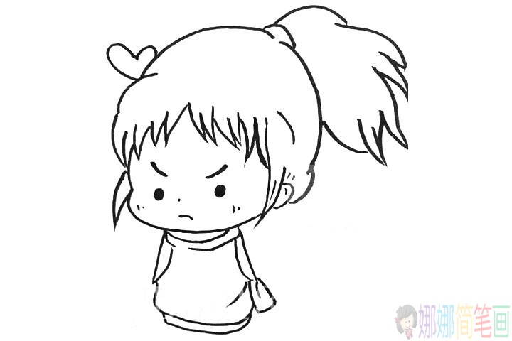 千与千寻的小女孩怎么画