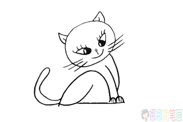 小花猫怎么画,小猫儿童简笔画教程