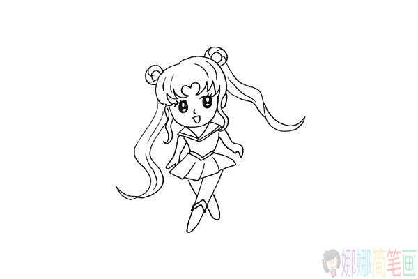 美少女战士简笔画怎么画