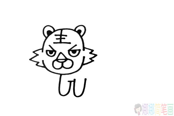 小老虎的画法,小老虎怎么画