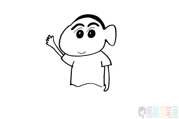 简单几步学画蜡笔小新