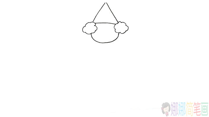 马戏团的小丑简笔画法