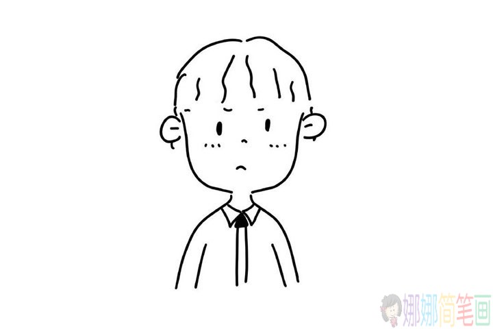 简单线条画出人物图像