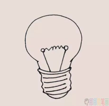 灯泡怎么画,简单的灯泡简笔画
