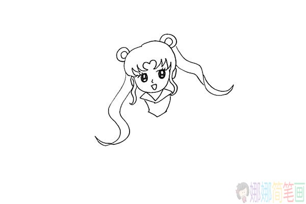 美少女战士简笔画怎么画