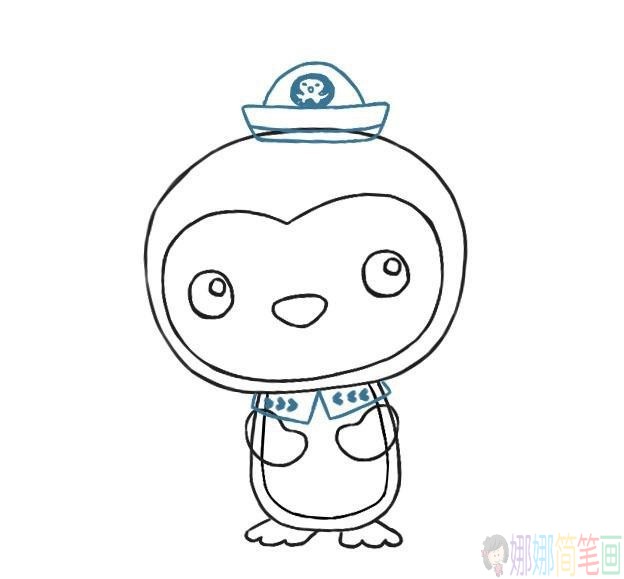 可爱的小企鹅简笔画法