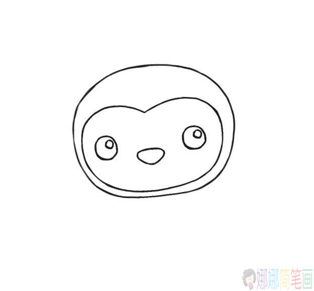 可爱的小企鹅简笔画法
