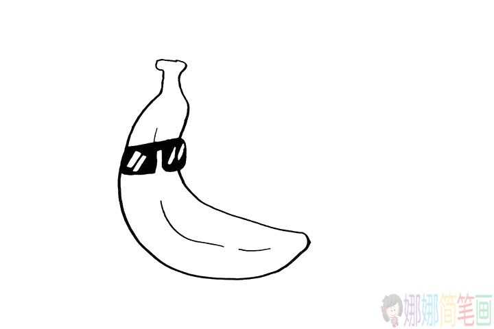 香蕉简笔画法教程,怎么画香蕉