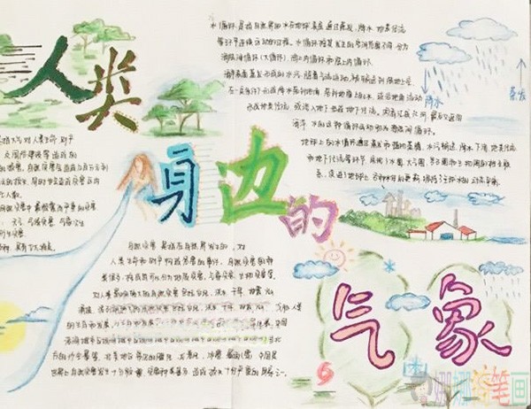 地理作业手抄报