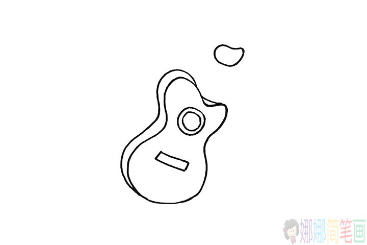 吉他怎么画,小朋友吉他画法