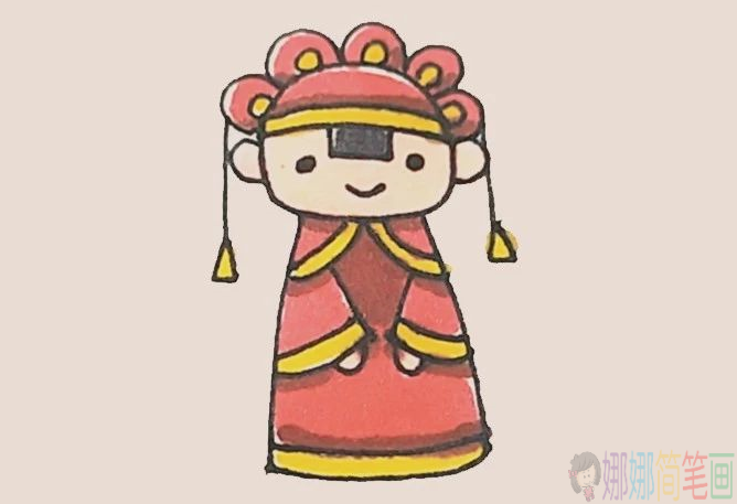 新娘儿童简笔画法步骤