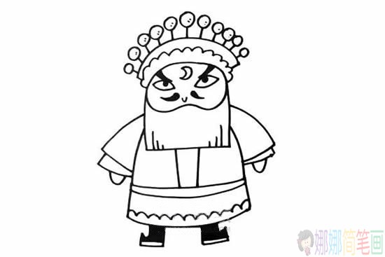 京剧人物怎么画,京剧人物简笔画教程