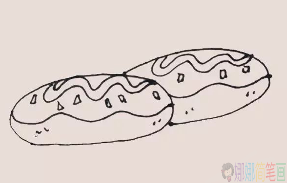 面包怎么画,面包简笔画法