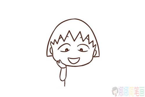 樱桃小丸子简笔画步骤
