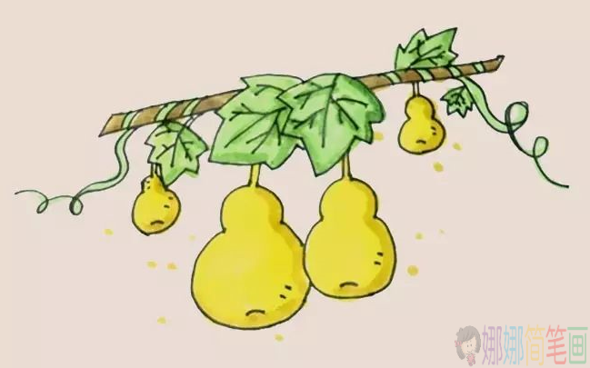 怎么画葫芦,简单的葫芦画法