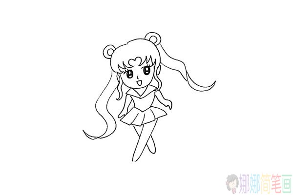 美少女战士简笔画怎么画