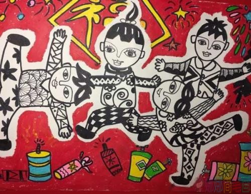 2020年新年儿童绘画