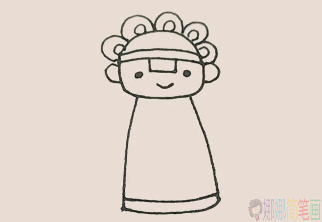 新娘儿童简笔画法步骤