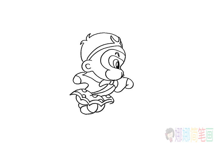 美猴王孙悟空简笔画法步骤