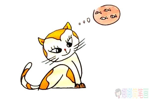 小花猫怎么画,小猫儿童简笔画教程