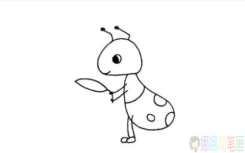 小蚂蚁怎么画,蚂蚁的画法