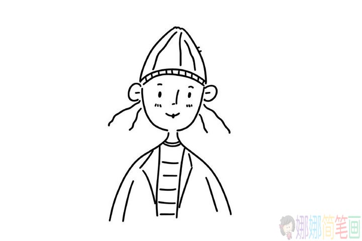简单线条画出人物图像
