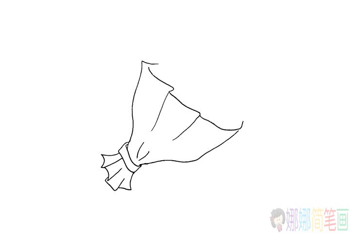 一束漂亮的花简笔画法教程