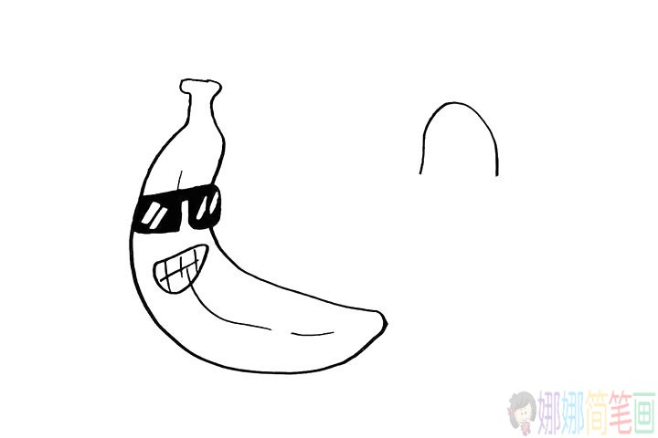香蕉简笔画法教程,怎么画香蕉