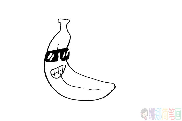香蕉简笔画法教程,怎么画香蕉