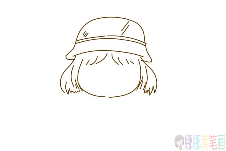 教小朋友画一个精致可爱的小姑娘