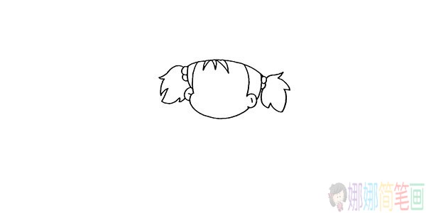龙猫里的小女孩小梅简笔画