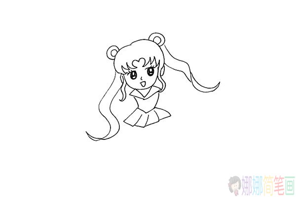 美少女战士简笔画怎么画