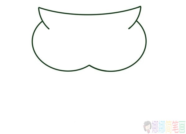 漂亮的猫头鹰彩色简笔画步骤