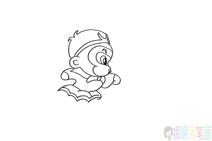 美猴王孙悟空简笔画法步骤