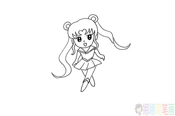 美少女战士简笔画怎么画