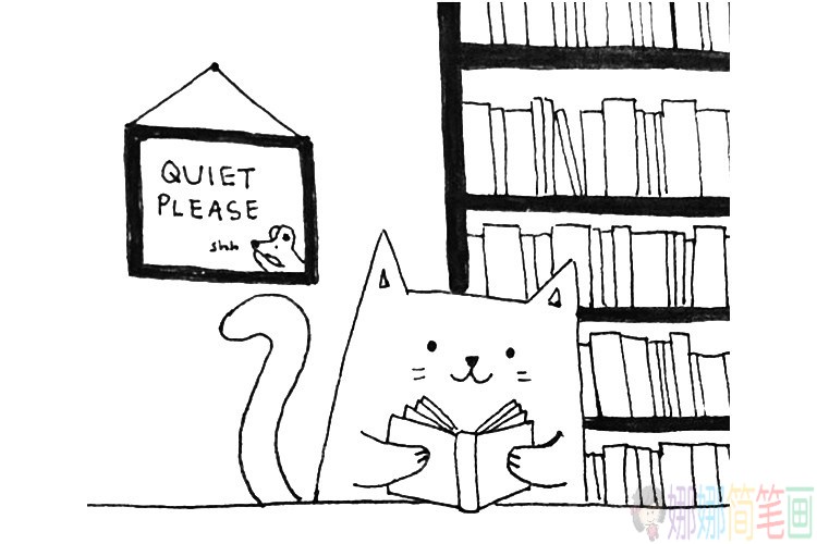 简单可爱的小猫咪儿童画法