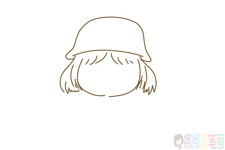 教小朋友画一个精致可爱的小姑娘