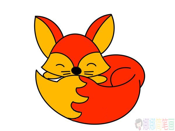 一起学画一只可爱的小狐狸简笔画
