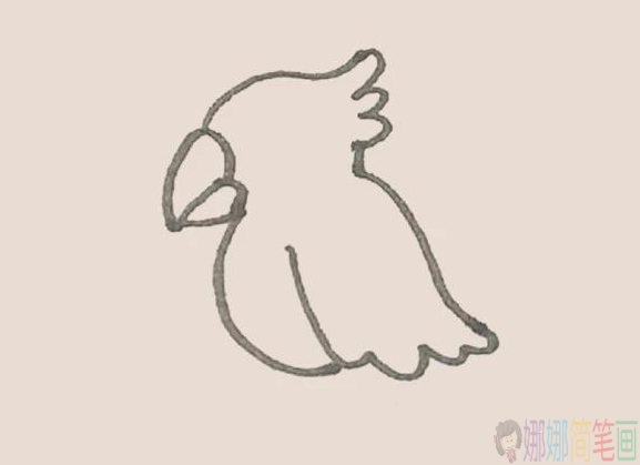 简单好画的鹦鹉简笔画