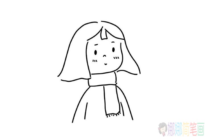 简单线条画出人物图像