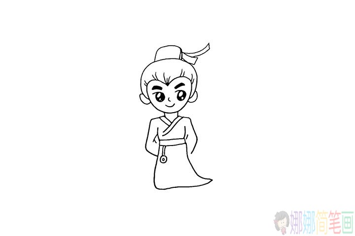 古代书生怎么画,书生儿童简笔画