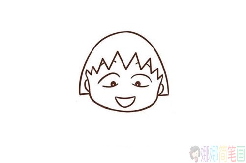 樱桃小丸子简笔画步骤