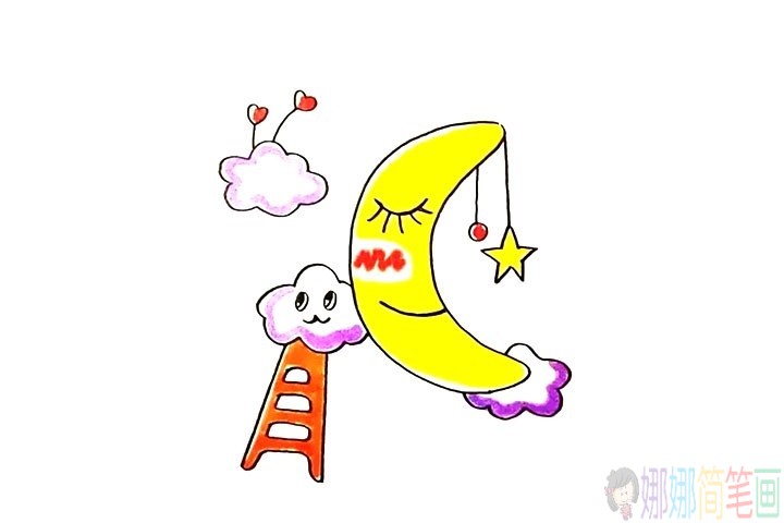 月牙怎么画,弯弯的月牙简笔画