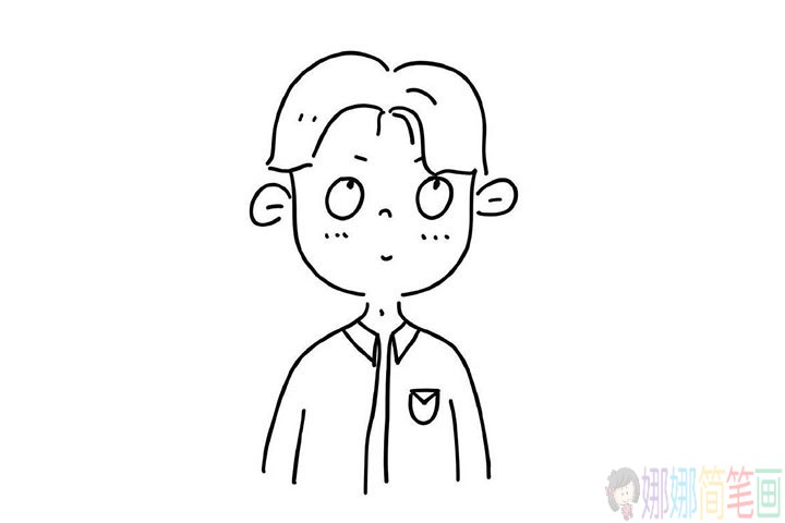 简单线条画出人物图像