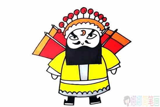 京剧人物怎么画,京剧人物简笔画教程