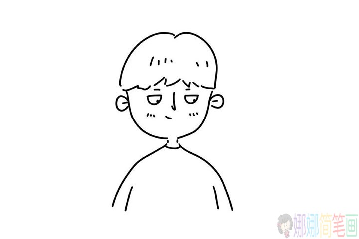 简单线条画出人物图像