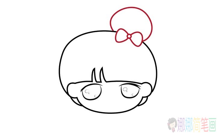 可爱女孩萌小希简笔画教程